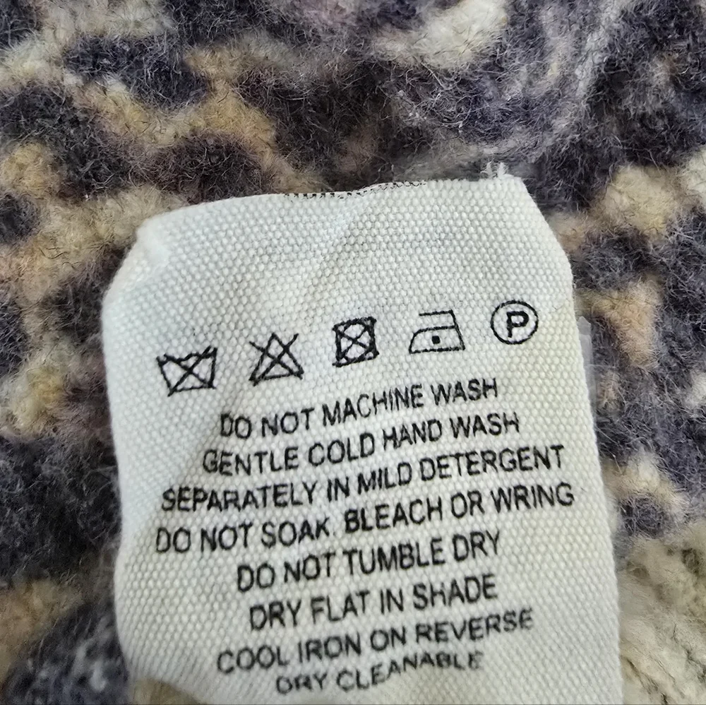 ANTHROPOLOGIE x Kachel Artistic Soft Wool Blend V Neck Cardigan Cocoa Brown XS - Picture 9 of 9